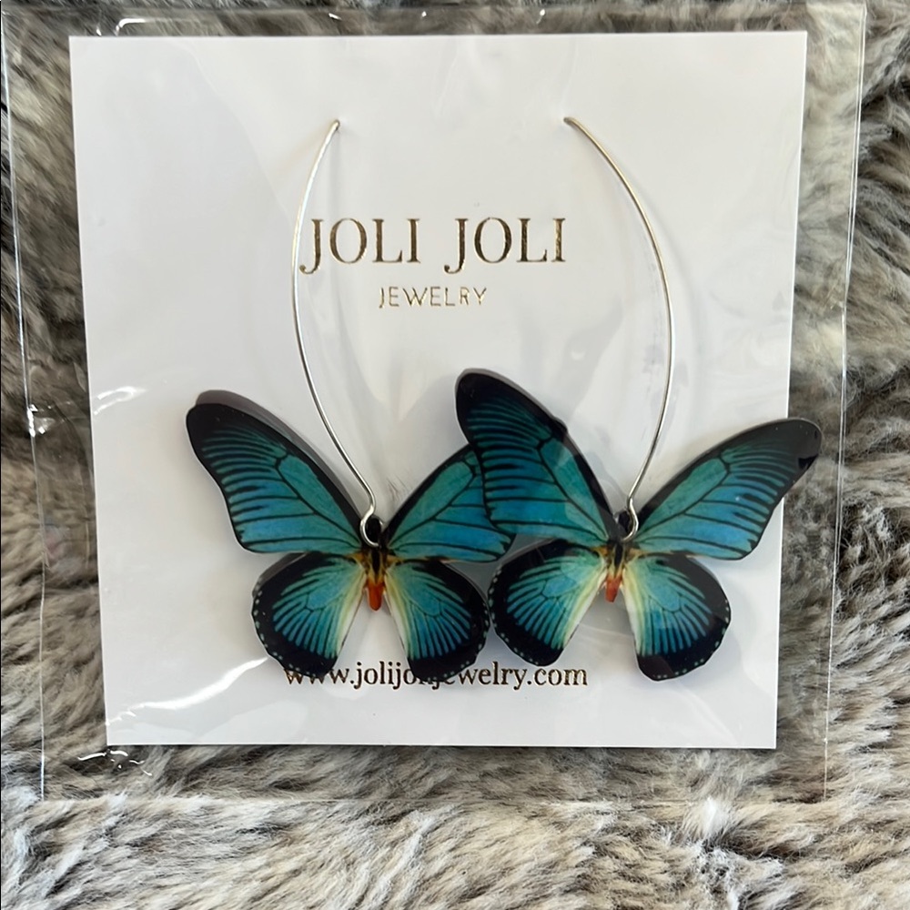 Blue Butterfly Earrings